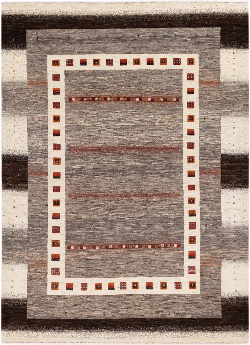 Persian Rug Persian Gabbeh Loribaft Atash 11'1"x7'10" 11'1"x7'10", Persian Rug Knotted by hand