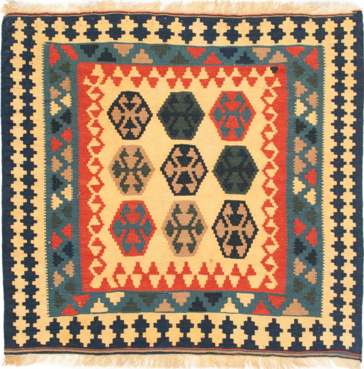 Tapete persa Kilim Fars 102x101 102x101, Tapete persa Tecido à mão