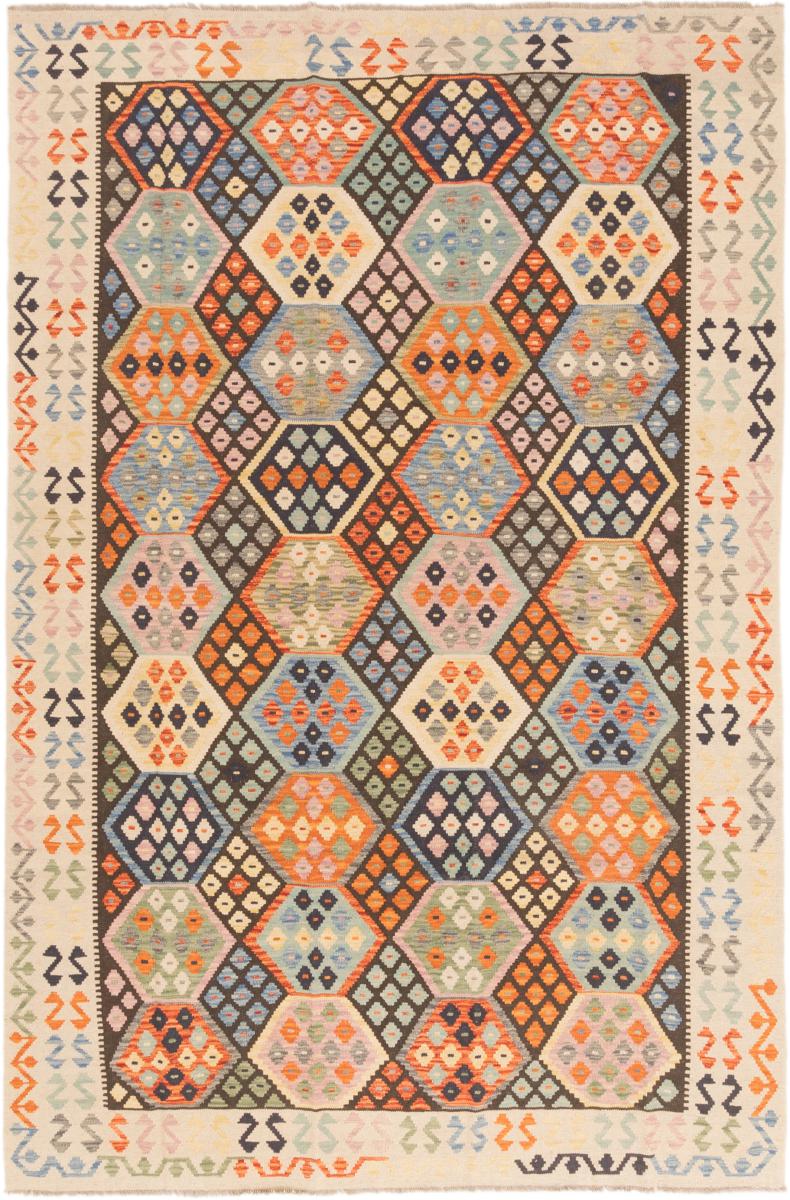 Afghan rug Kilim Afghan 9'9"x6'8" 9'9"x6'8", Persian Rug Woven by hand