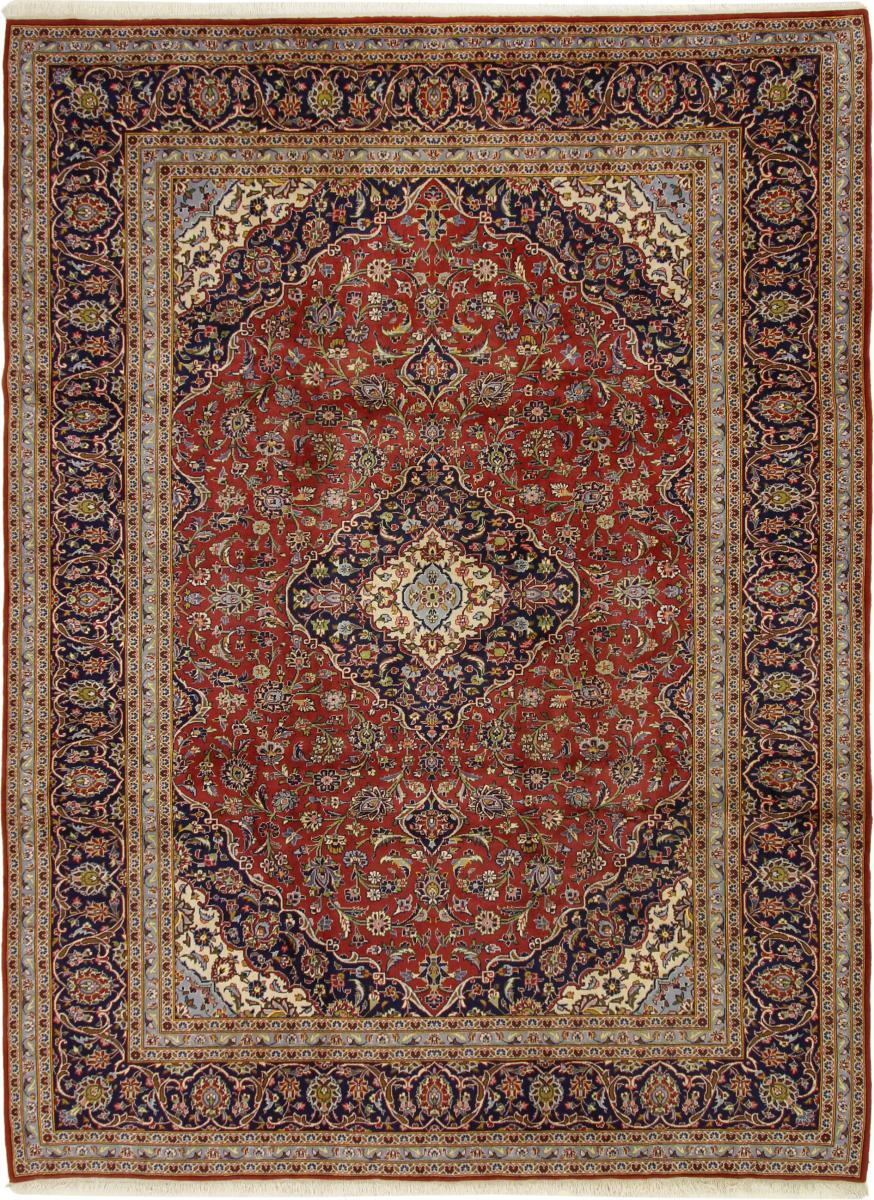 Alfombra persa Keshan 343x259 343x259, Alfombra persa Anudado a mano