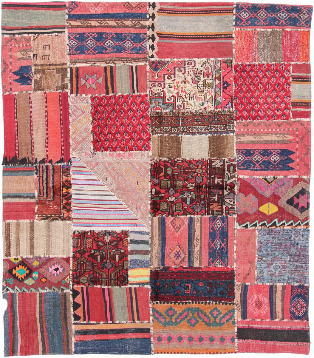 Perzsa szőnyeg Kilim Patchwork 207x181 207x181, Perzsa szőnyeg szőttesek