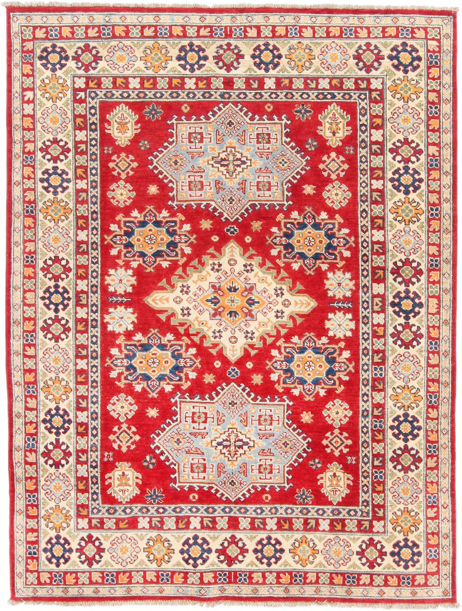 Tapis afghan Kazak 203x153 203x153, Tapis persan Noué à la main