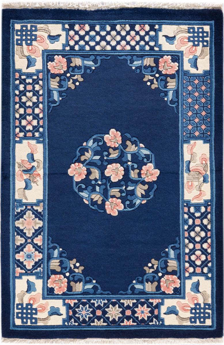 Kinesisk tæppe Kina Peking 91x61 91x61, Persisk tæppe Knyttet i hånden