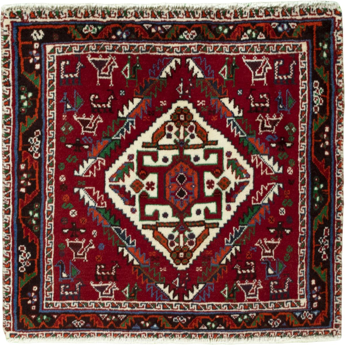 Persian Rug Shiraz 59x63 59x63, Persian Rug Knotted by hand