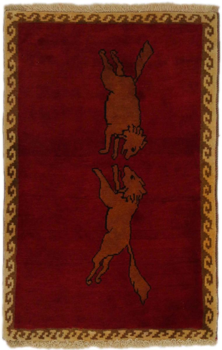 Persisk tæppe Shiraz 96x64 96x64, Persisk tæppe Knyttet i hånden