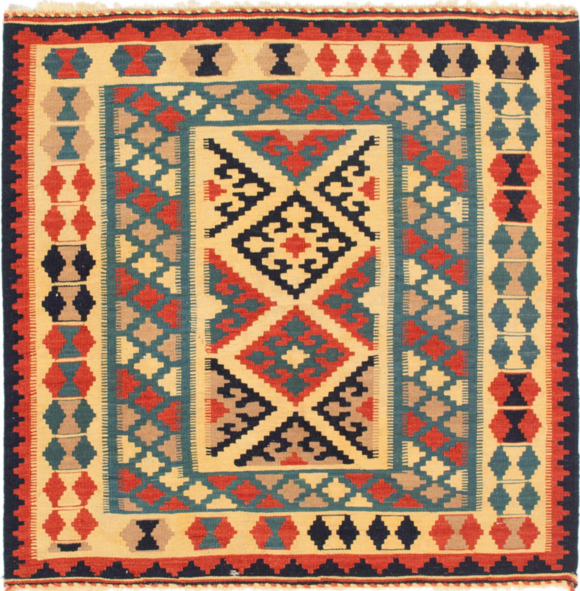 Tapete persa Kilim Fars 101x101 101x101, Tapete persa Tecido à mão