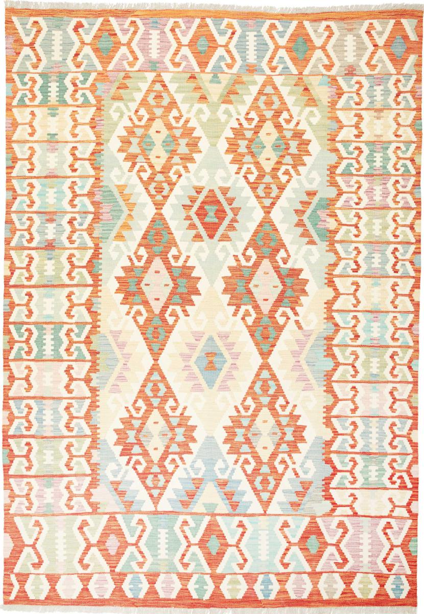 Afghanischer Teppich Kelim  Afghan 250x176 250x176, Perserteppich Handgewebt