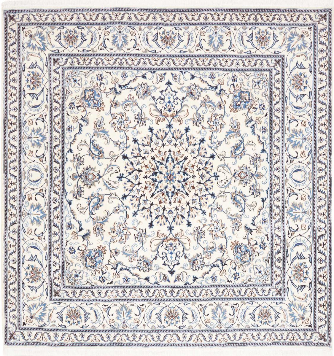 Alfombra persa Nain 202x201 202x201, Alfombra persa Anudado a mano