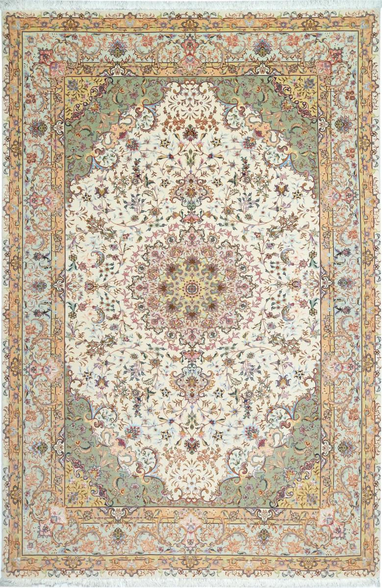 Tapete persa Tabriz Fio de Seda 308x201 308x201, Tapete persa Atado à mão