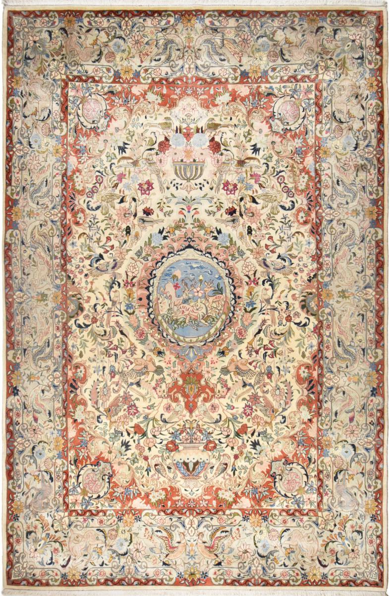 Alfombra persa Mashhad 379x249 379x249, Alfombra persa Anudado a mano