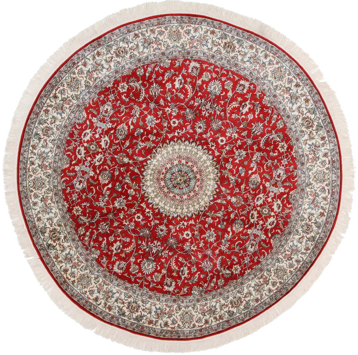 Tapis indien Cachemire Soie 217x217 217x217, Tapis persan Noué à la main