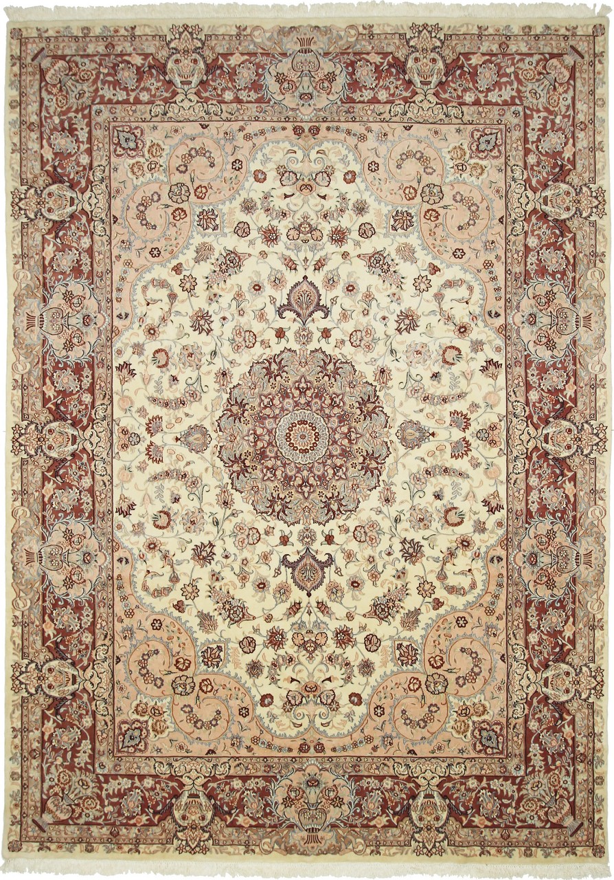 Tapete persa Tabriz 50Raj 350x250 350x250, Tapete persa Atado à mão