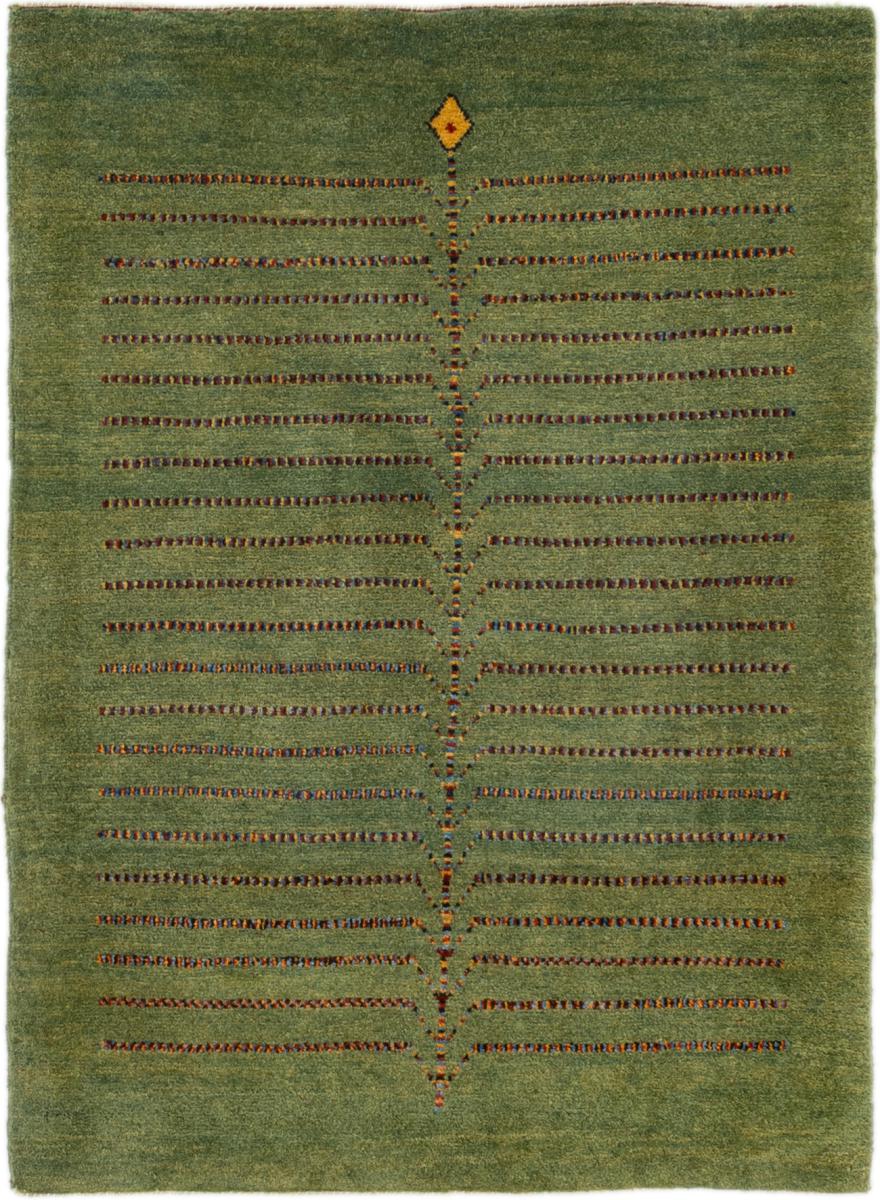 Persian Rug Persian Gabbeh Yalamehbaft 4'11"x3'8" 4'11"x3'8", Persian Rug Knotted by hand