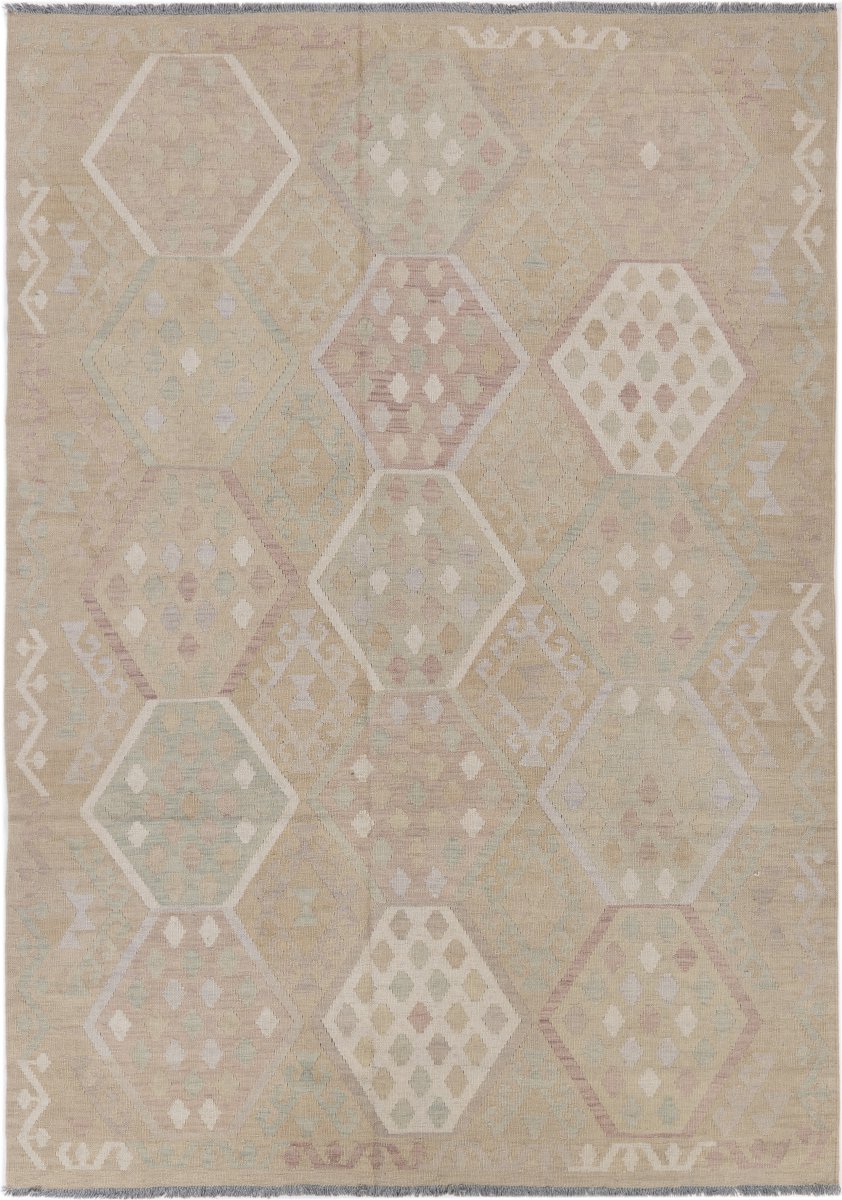 Tapis afghan Kilim Afghan 239x170 239x170, Tapis persan Tissé à la main