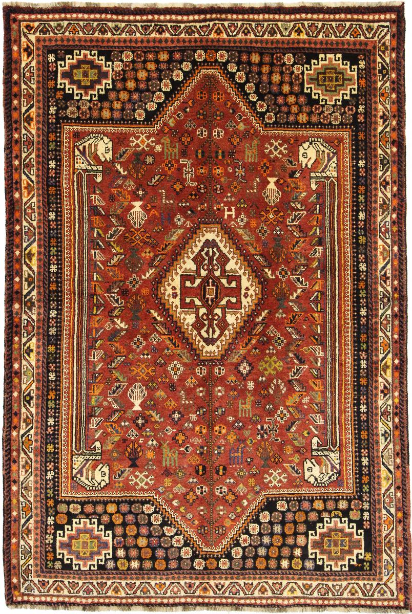 Persisk tæppe Ghashghai 254x175 254x175, Persisk tæppe Knyttet i hånden