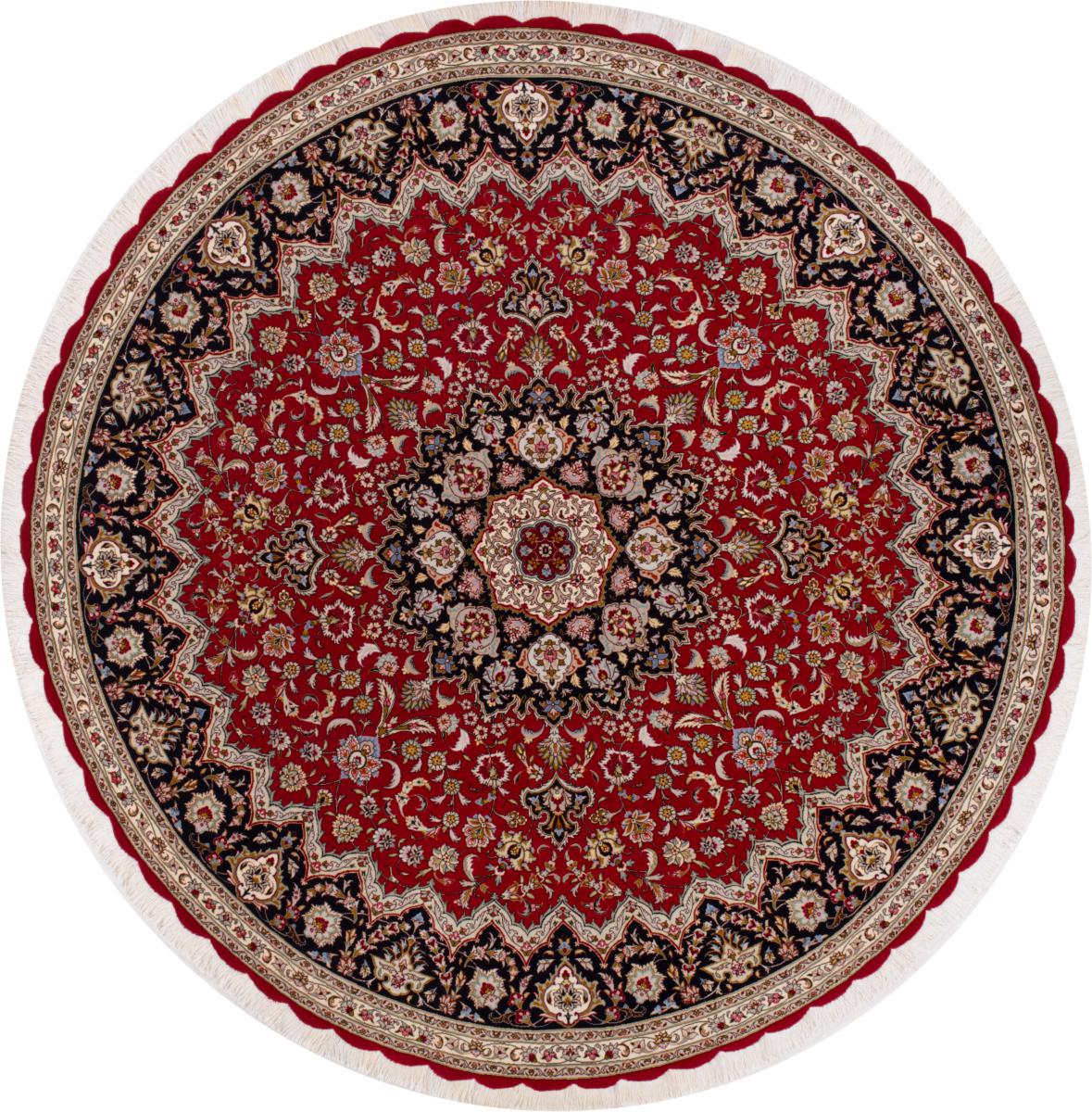 Perserteppich Täbriz 50Raj 8'0"x8'1" 8'0"x8'1", Perserteppich Handgeknüpft