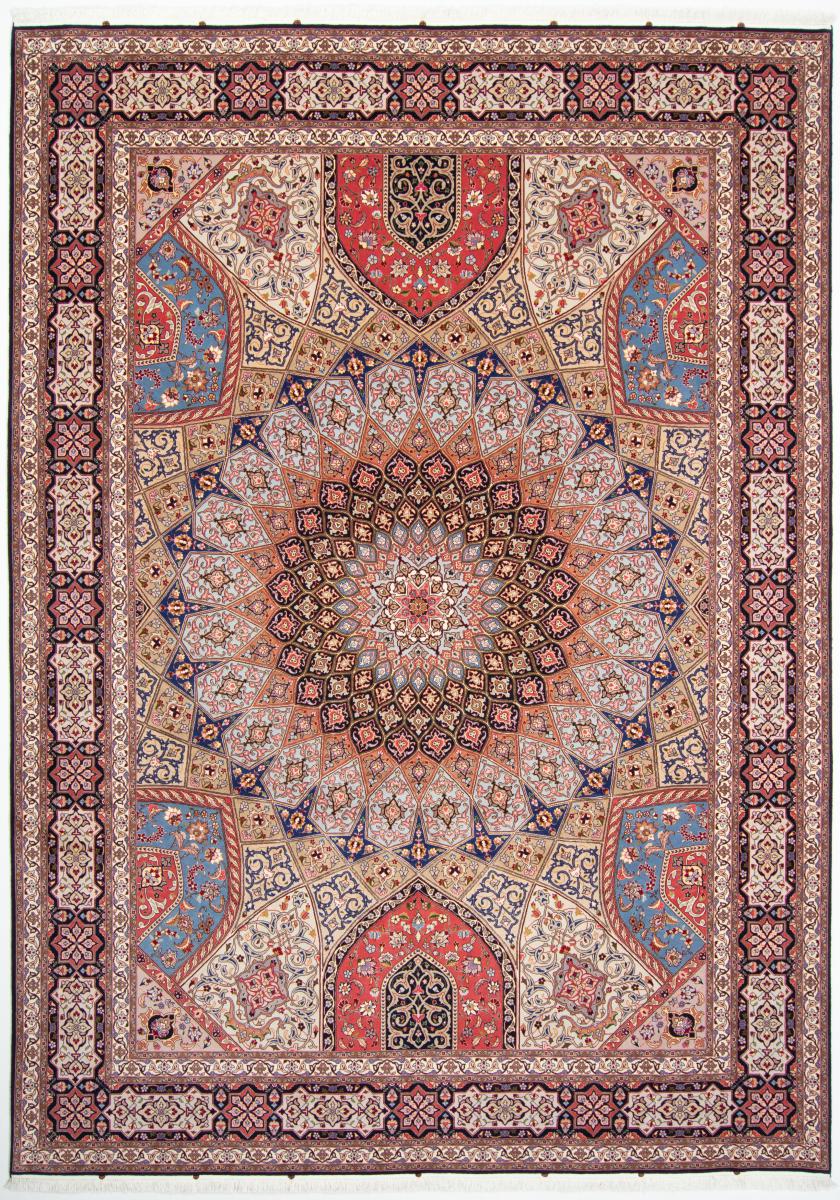 Tapete persa Tabriz 50Raj 359x254 359x254, Tapete persa Atado à mão