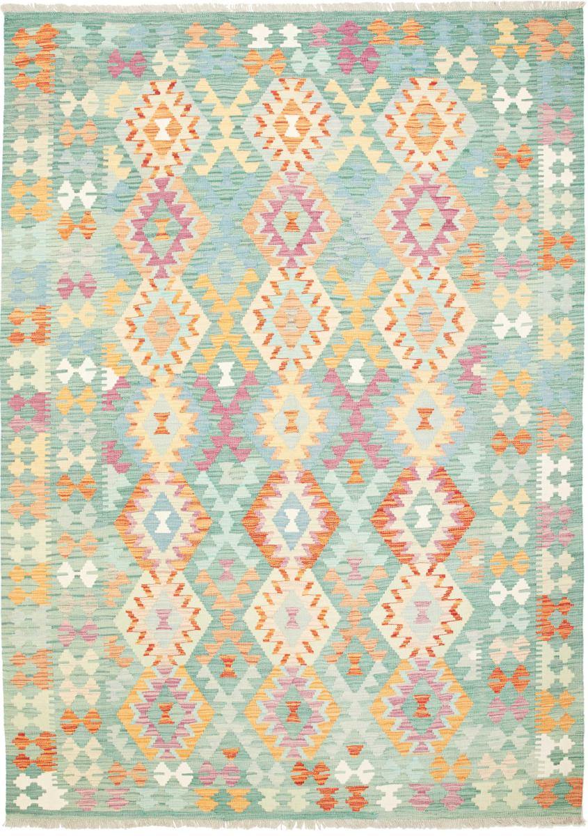 Dywan afgański Kilim  Afghan 246x179 246x179, Dywan perski Ręcznie tkane