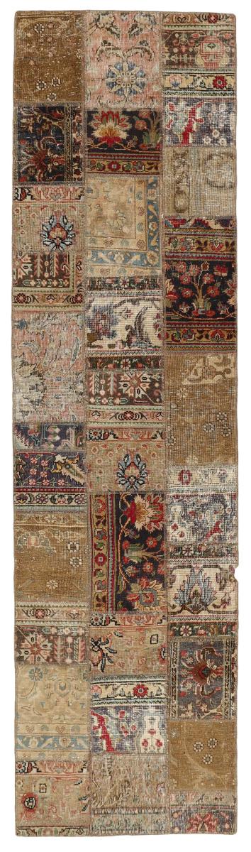 Persian Rug Patchwork 313x83 313x83, Persian Rug Knotted by hand