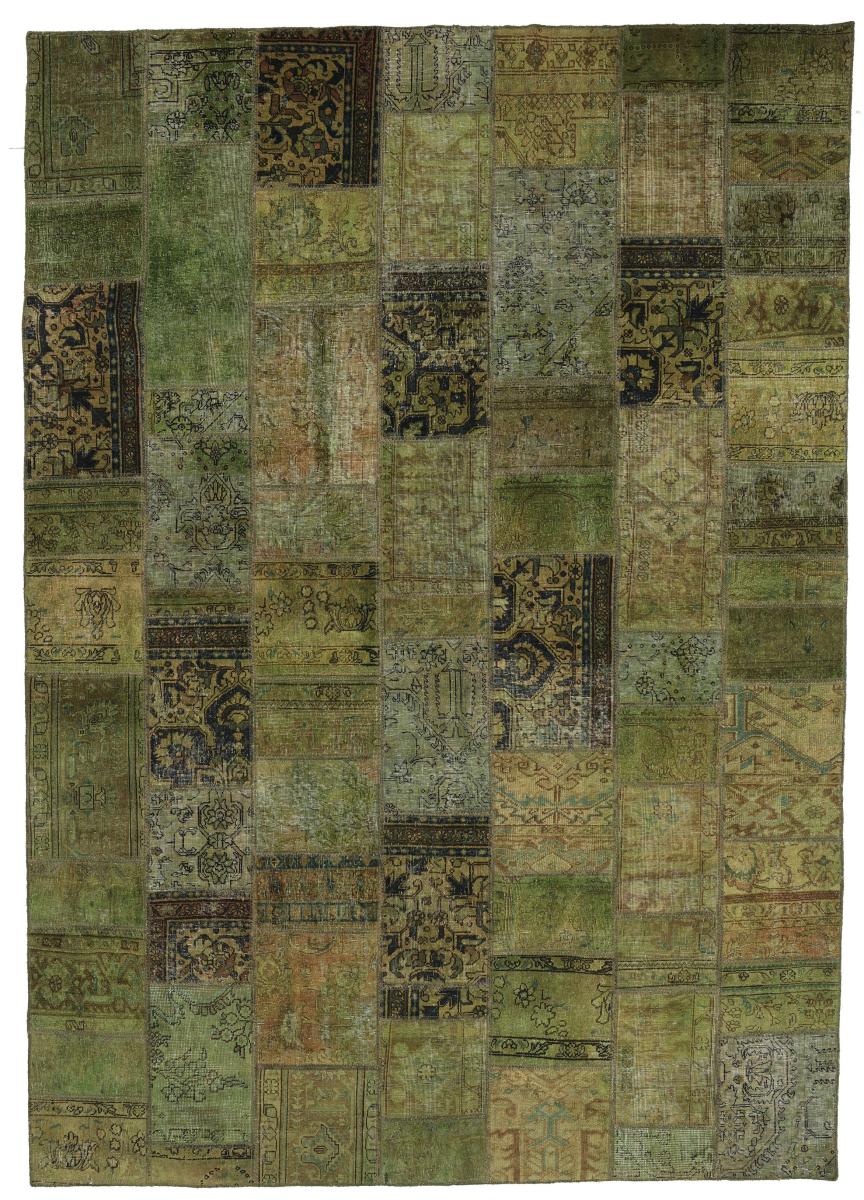 Alfombra persa Patchwork 357x256 357x256, Alfombra persa Anudado a mano