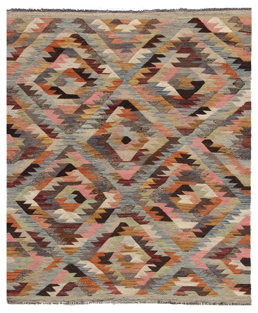 Afghan rug Kilim Afghan Heritage 6'5"x4'11" 6'5"x4'11", Persian Rug Woven by hand