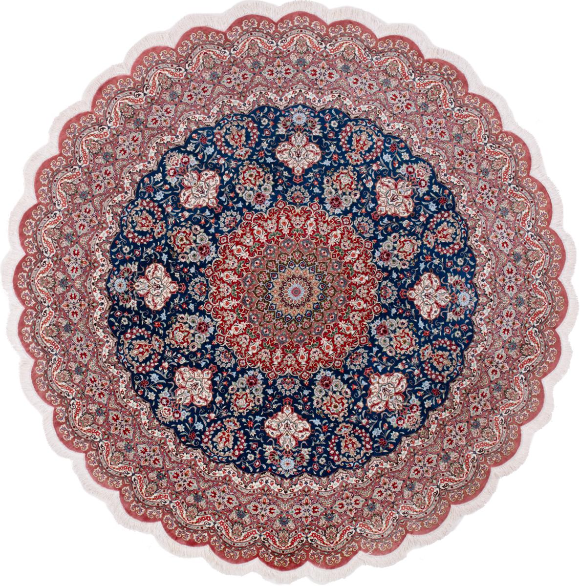 Covor persan Qom Mătase 246x243 246x243, Covor persan Lucrate de mână