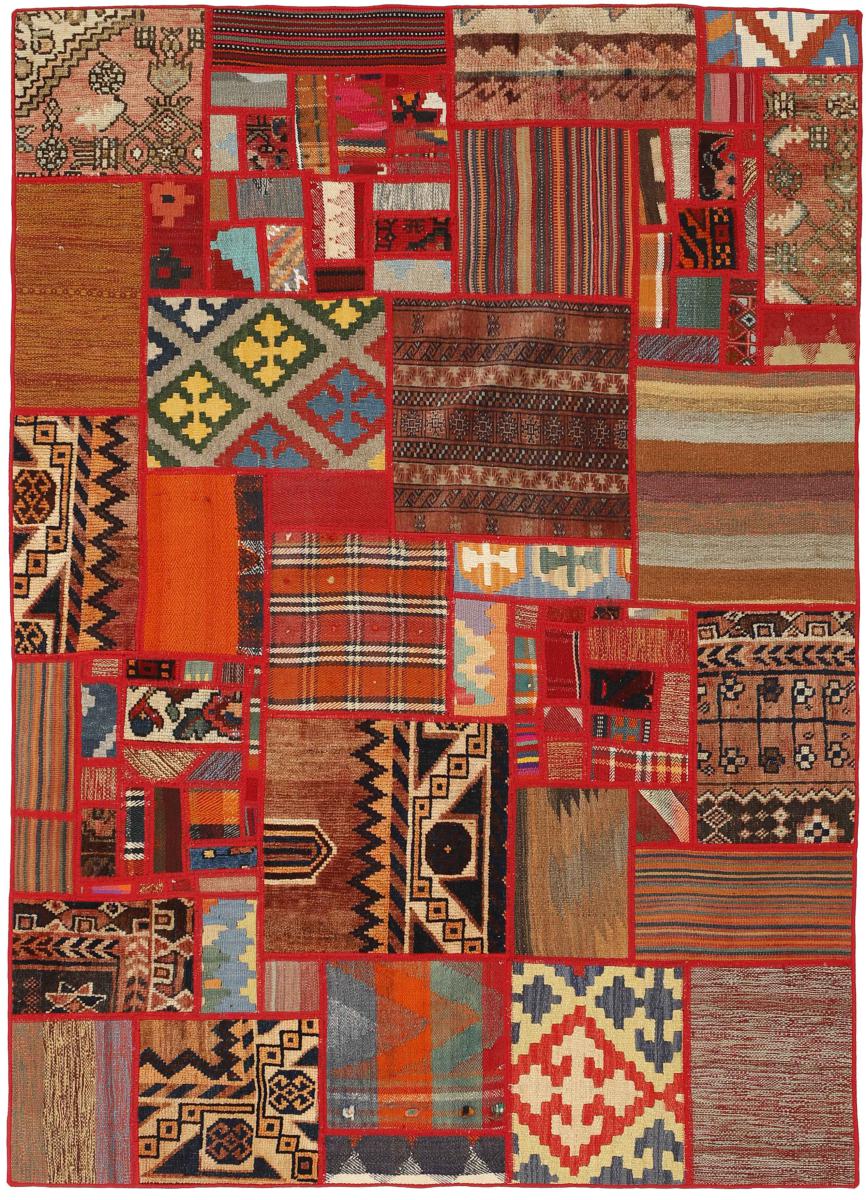 Perzsa szőnyeg Kilim Patchwork 201x141 201x141, Perzsa szőnyeg szőttesek