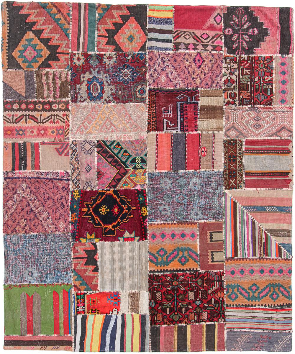 Tapete persa Kilim Patchwork 231x191 231x191, Tapete persa Tecido à mão