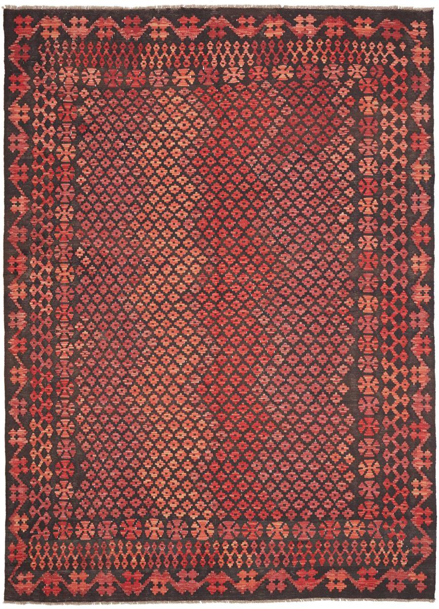 Afghan rug Kilim Afghan 9'3"x6'8" 9'3"x6'8", Persian Rug Woven by hand