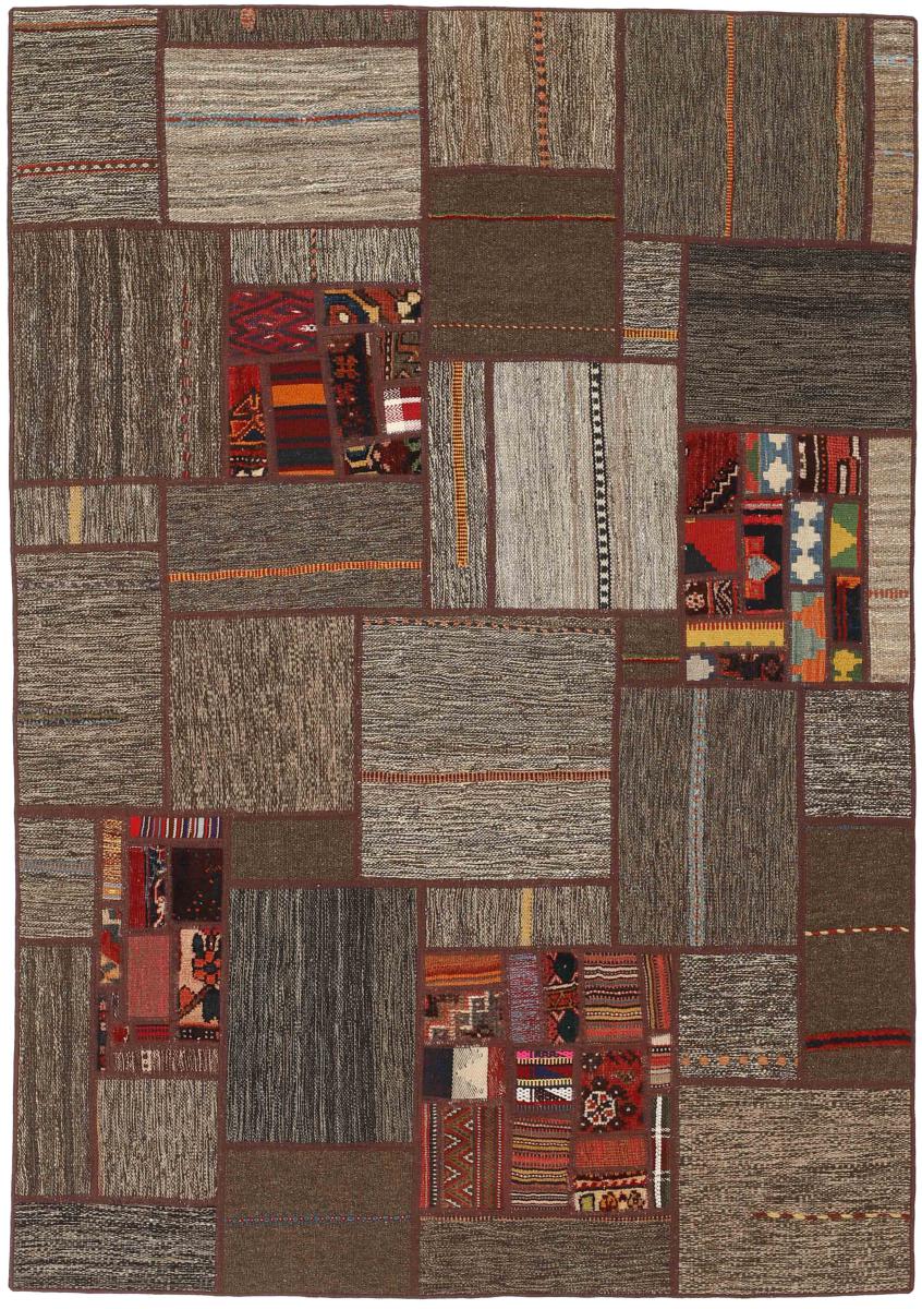 Tapete persa Kilim Patchwork 201x139 201x139, Tapete persa Tecido à mão