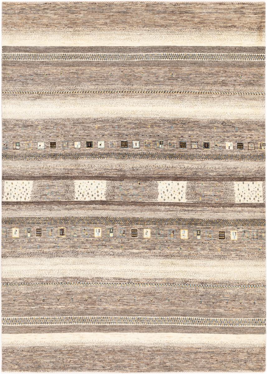 Tapis persan Persan Gabbeh Loribaft Tabiilbaft 286x201 286x201, Tapis persan Noué à la main