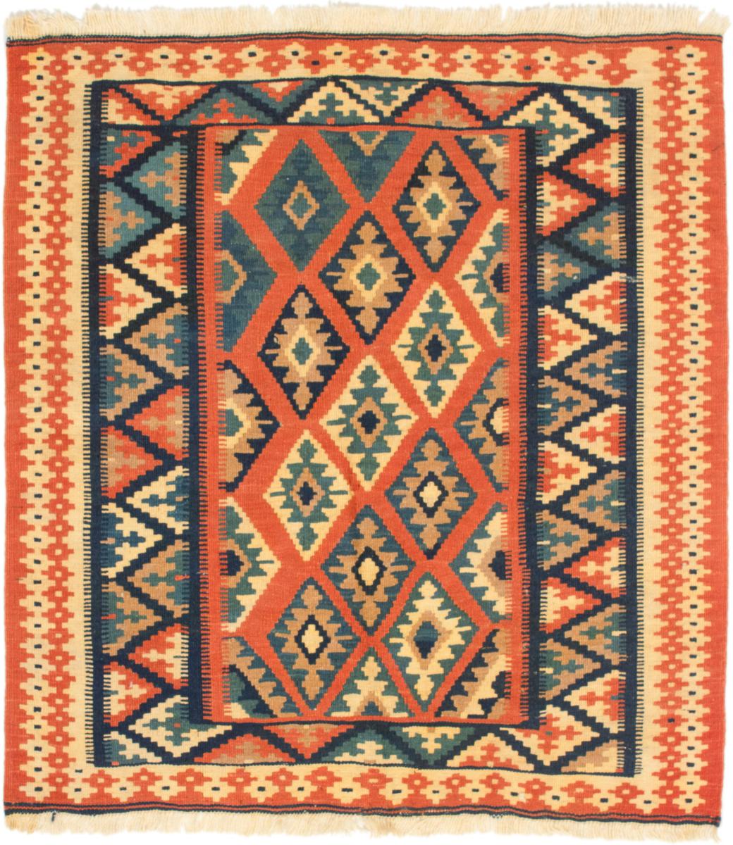 Tapete persa Kilim Fars 108x101 108x101, Tapete persa Tecido à mão