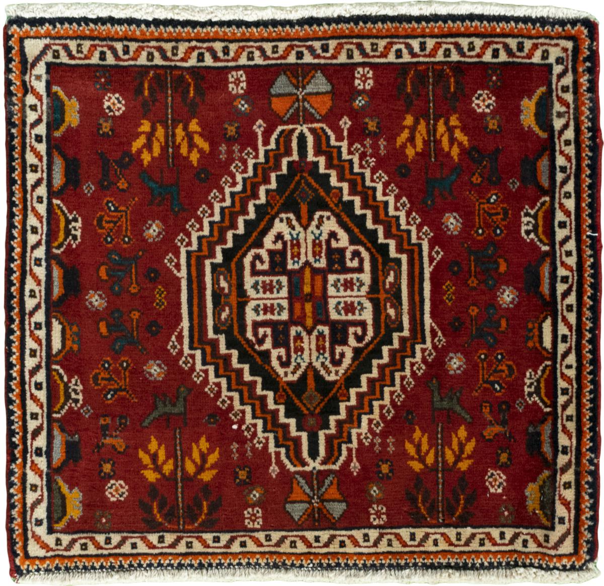 Persian Rug Shiraz 59x62 59x62, Persian Rug Knotted by hand