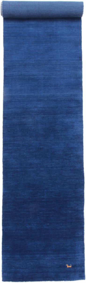 Tapete indiano Loom Gabbeh Blue 494x79 494x79, Tapete persa Loom Atado à mão 