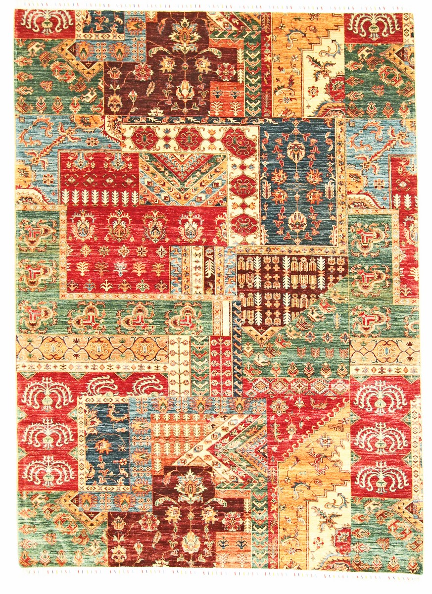 Pakisztáni szőnyeg Arijana Patchwork 291x211 291x211, Perzsa szőnyeg Kézzel csomózva