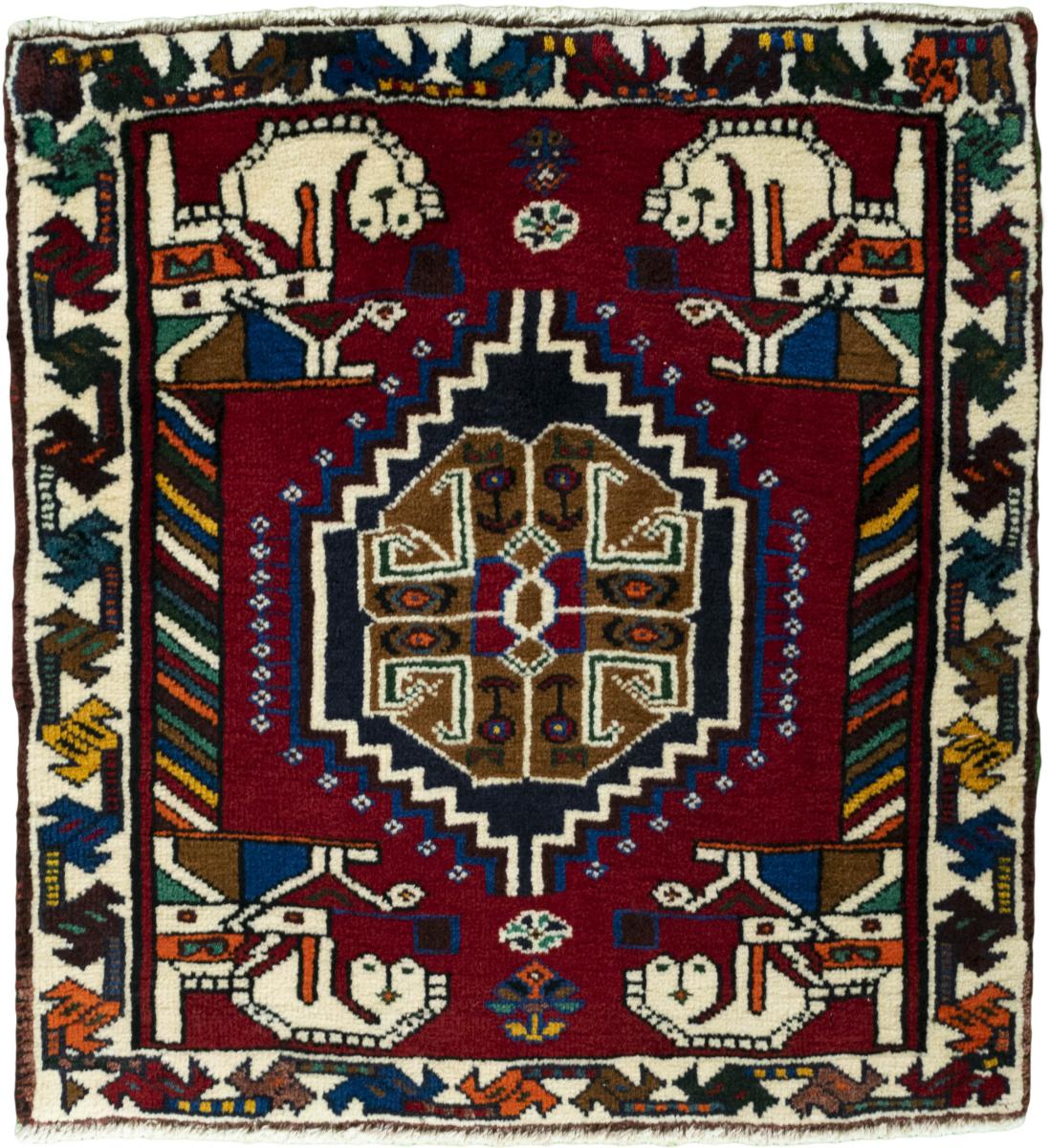Persian Rug Shiraz 70x62 70x62, Persian Rug Knotted by hand