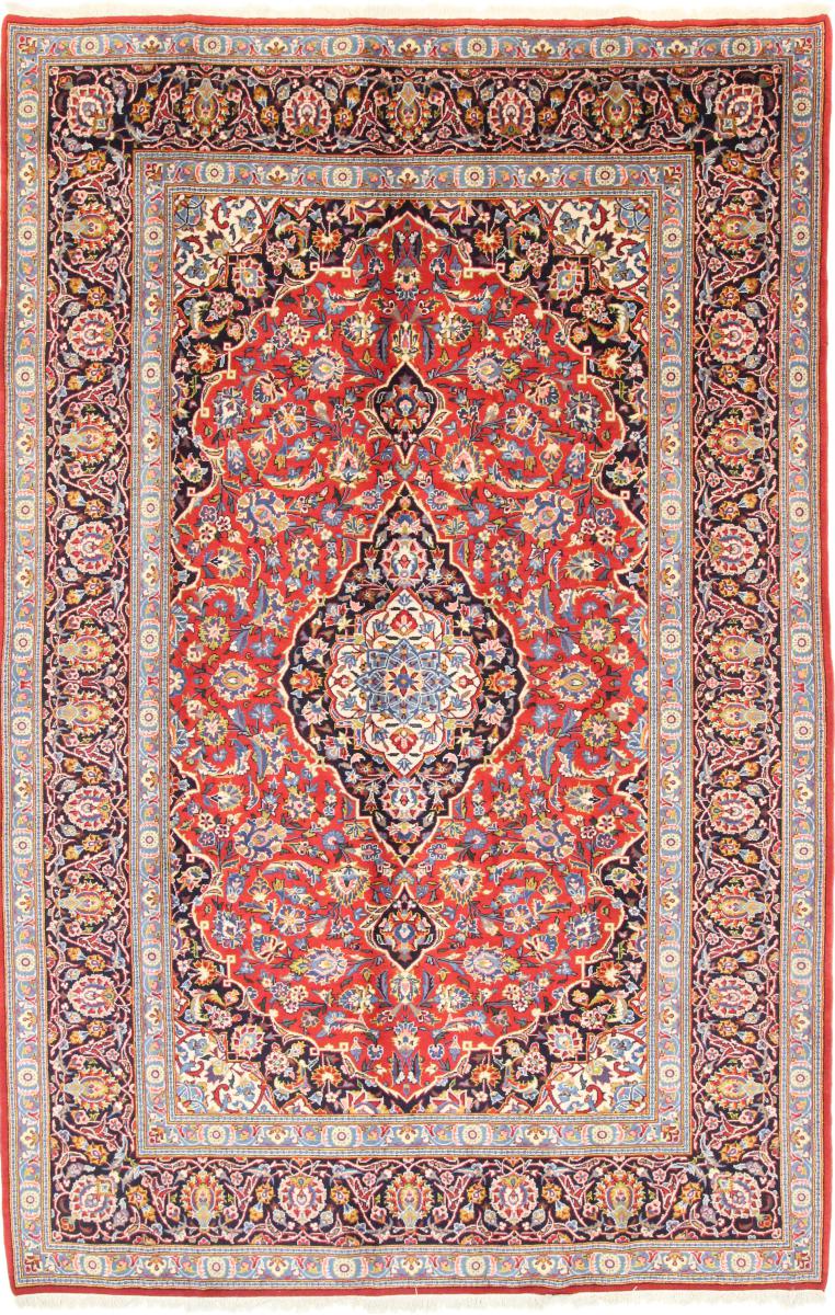 Tapis persan Kashan 333x218 333x218, Tapis persan Noué à la main