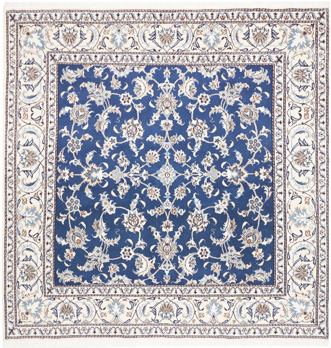 Alfombra persa Nain 203x197 203x197, Alfombra persa Anudado a mano