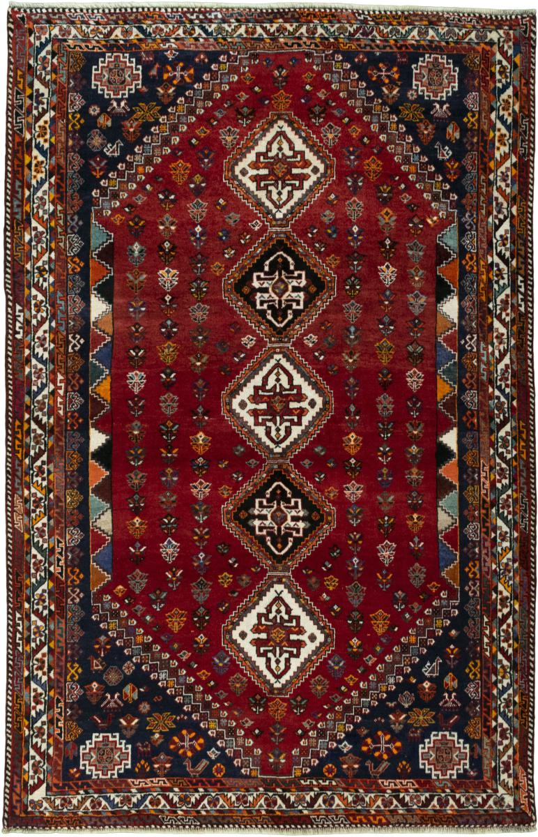 Persian Rug Shiraz 262x173 262x173, Persian Rug Knotted by hand