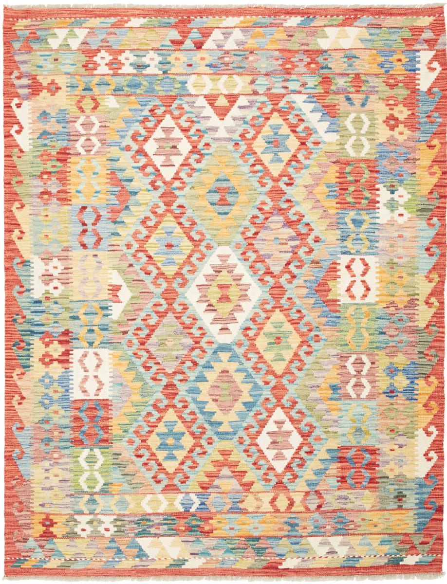 Afghanischer Teppich Kelim Afghan 198x151 198x151, Perserteppich Handgewebt
