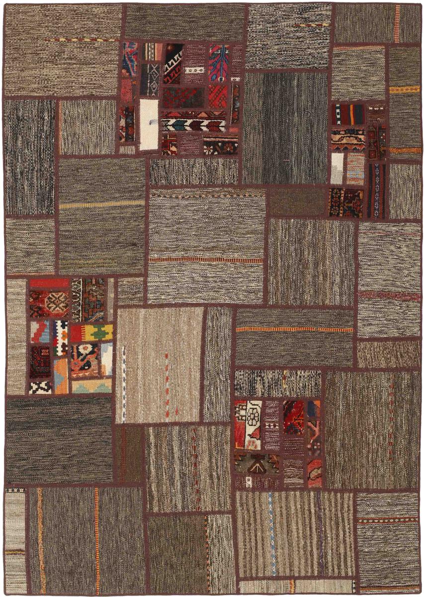 Tapete persa Kilim Patchwork 199x139 199x139, Tapete persa Tecido à mão