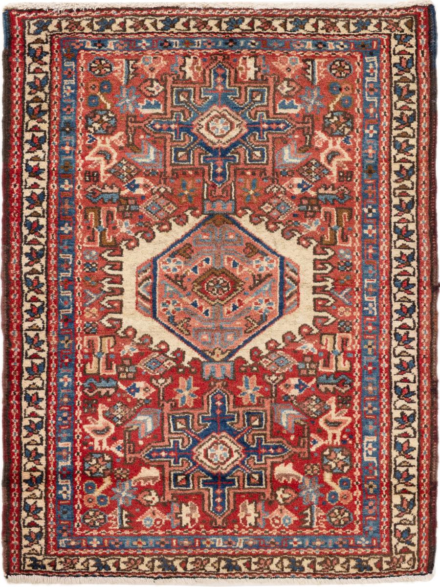 Persian Rug Heriz Old 97x70 97x70, Persian Rug Knotted by hand