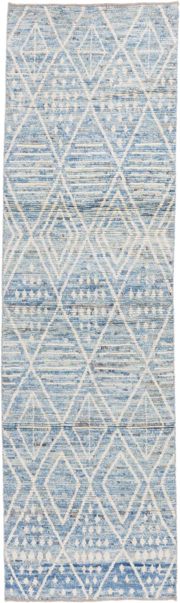 Afghanska mattan Berber Design 302x86 302x86, Persisk matta Knuten för hand