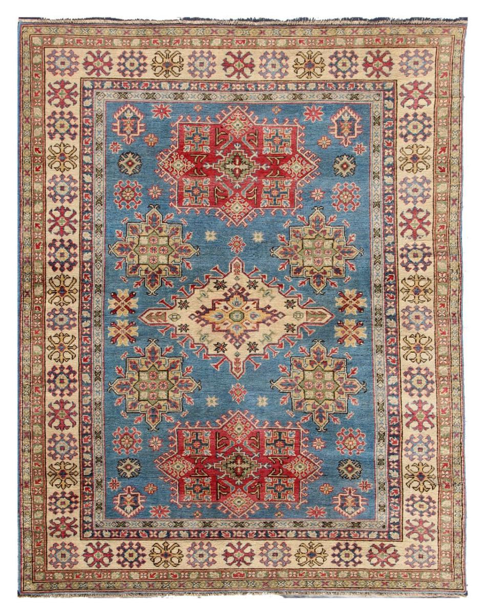 Tapis afghan Kazak 233x165 233x165, Tapis persan Noué à la main