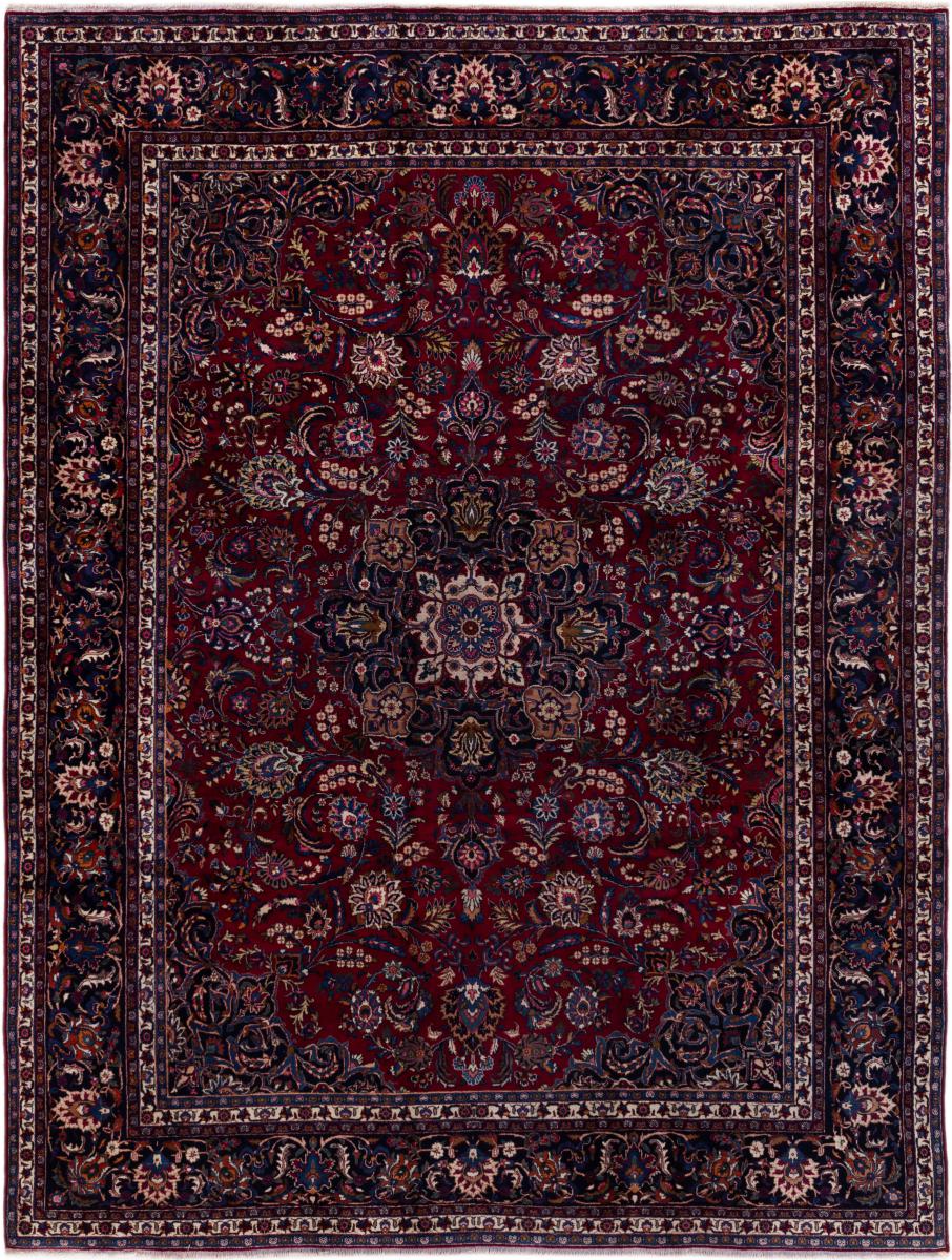 Tapis persan Mashhad 386x296 386x296, Tapis persan Noué à la main