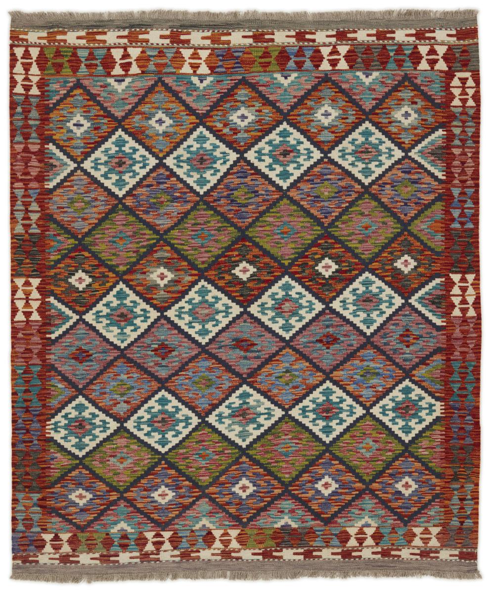 Tapete afegão Kilim Afegão 183x157 183x157, Tapete persa Tecido à mão