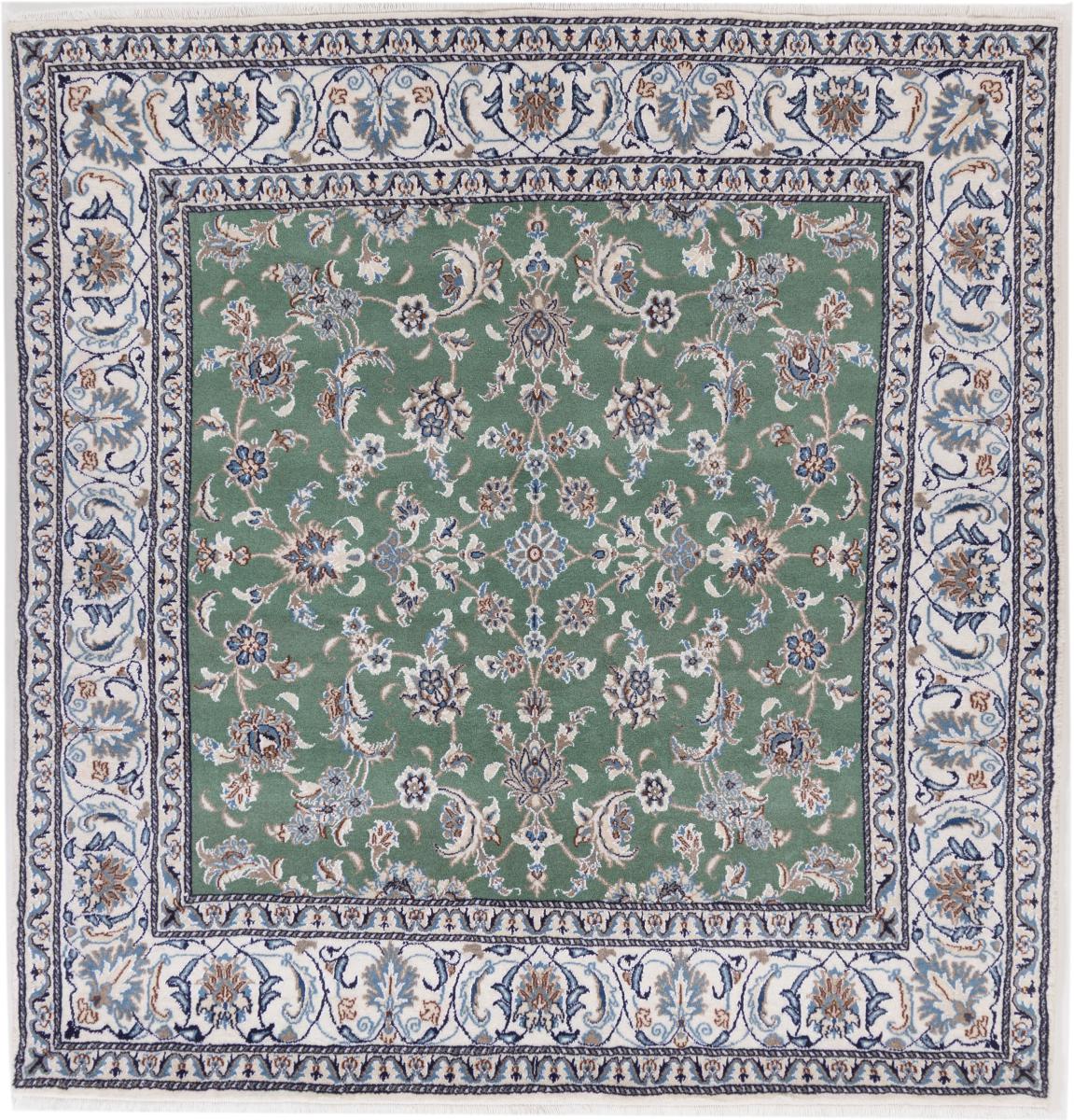 Persian Rug Nain 202x190 202x190, Persian Rug Knotted by hand