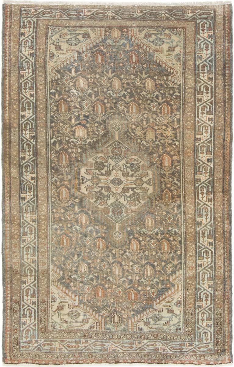 Persian Rug Malayer Antique 5'3"x3'5" 5'3"x3'5", Persian Rug Knotted by hand