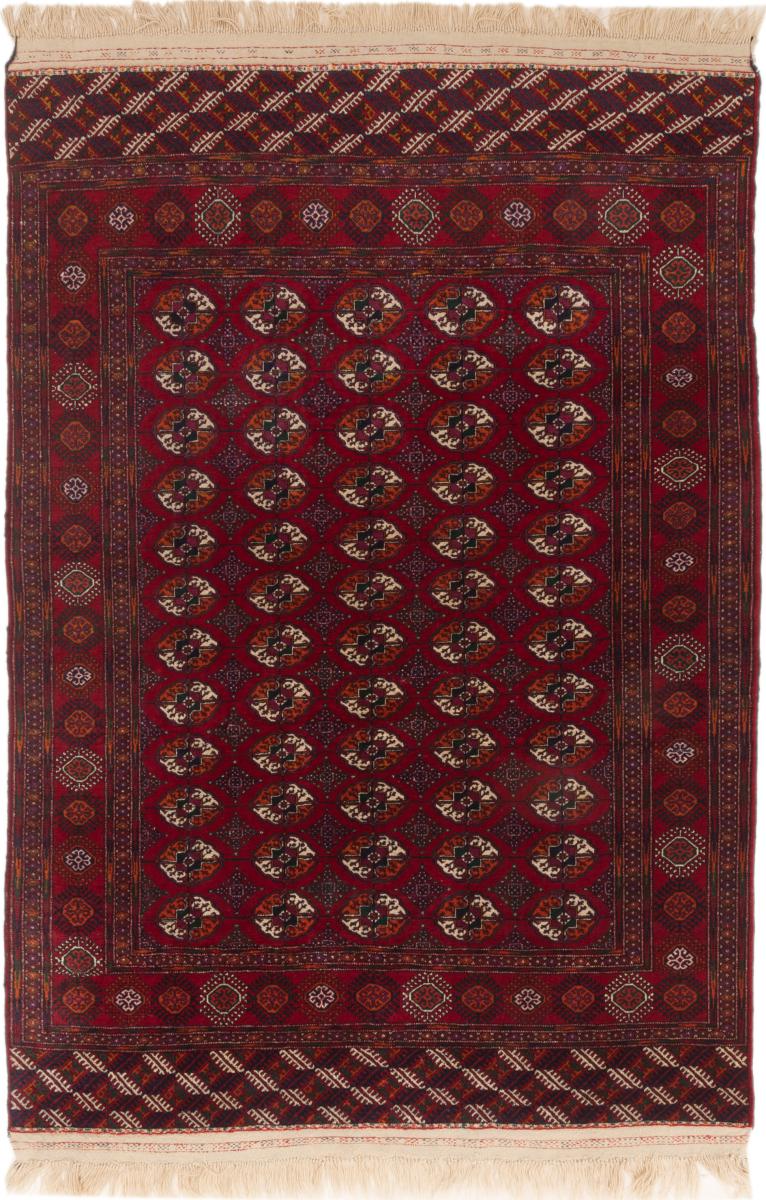 Tapis afghan Afghan Bukhara 269x186 269x186, Tapis persan Noué à la main
