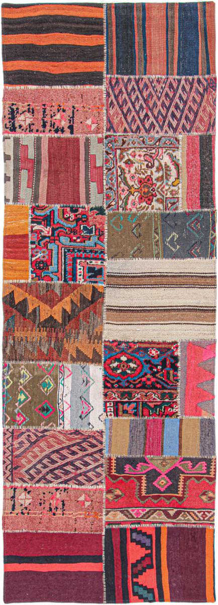 Persian Rug Kilim Patchwork 261x93 261x93, Persian Rug Woven by hand